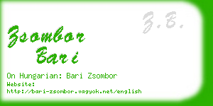 zsombor bari business card